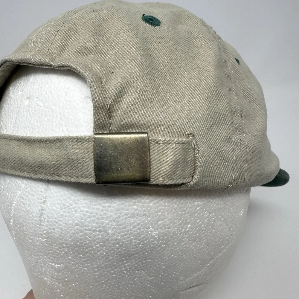 Vintage Sportsman Embroidered Trout Dad Hat Cap Strap Back‎ 100% Cotton Khaki